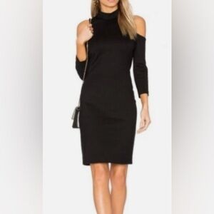 L’AGENCE NICO COLD SHOULDER MIDI DRESS